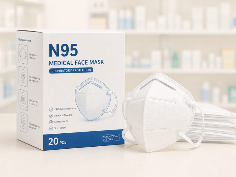 Masker Medis N95 Box 20 Pcs